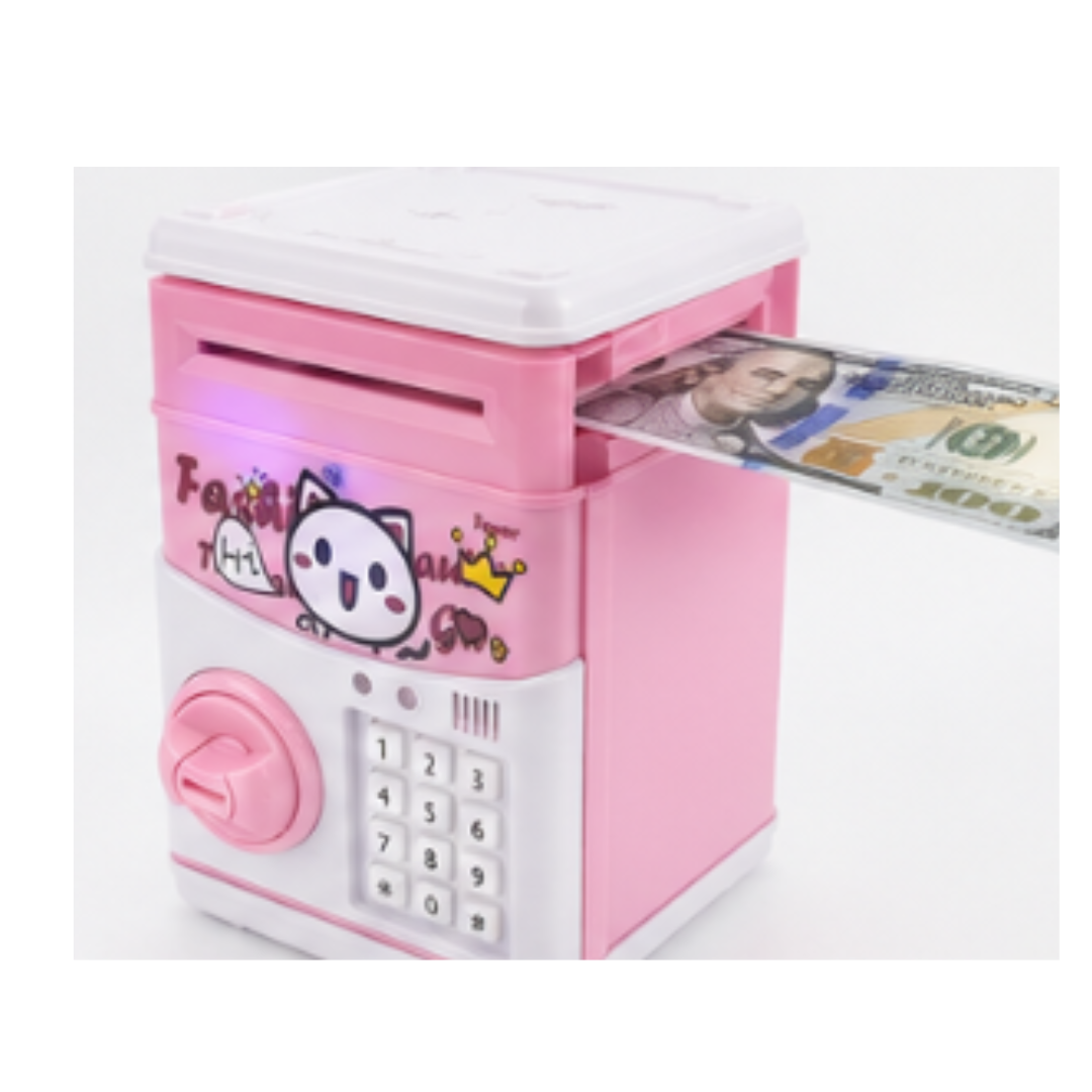 Toy Rush Electronic Money Box with Password Lock – Kids ATM Piggy Bank (3Years+)