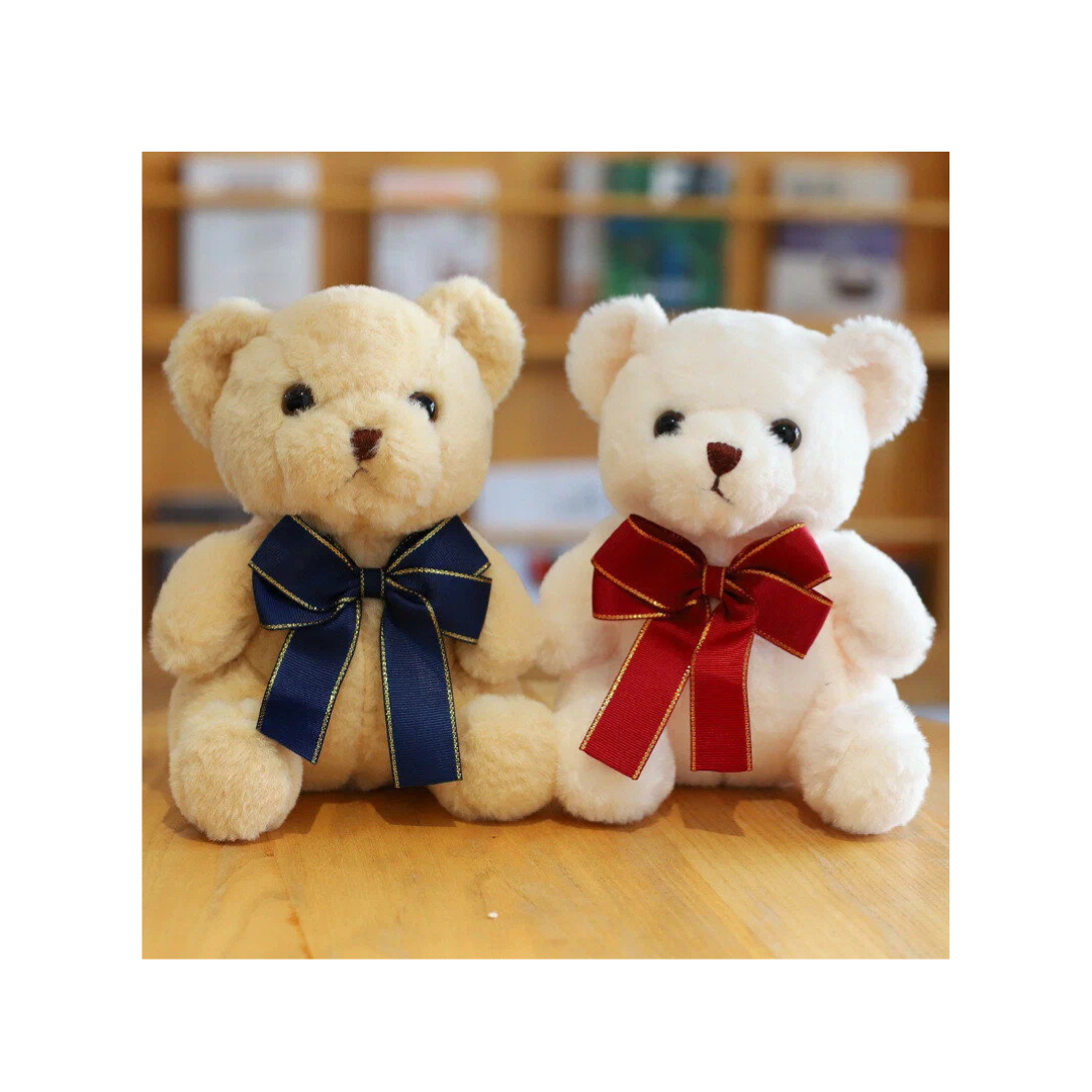 Premium Soft Teddy Bear Plush Toy with Decorative Ribbon Cute Stuffed Animal for Kids & Gifting