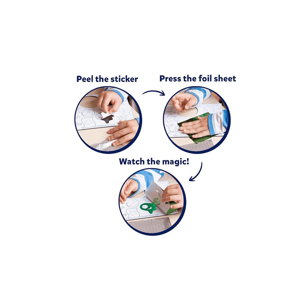 Skillmatics Art & Craft Activity - Foil Fun: Up in space | No Mess Art Kit (ages 4-9)