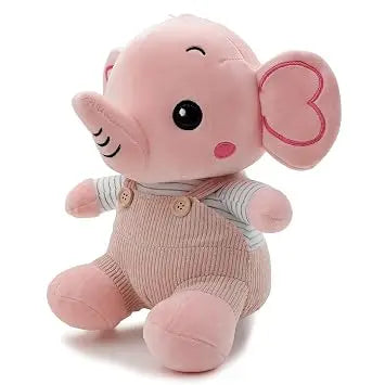 Soft Elephant Plush Toy with Bow | Cute Stuffed Animal for Kids, Baby Gift and Nursery Decor