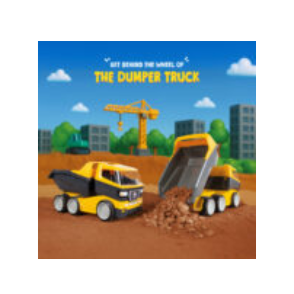 Funskool MOLTO Dumper Truck Toy, Construction Vehicle for Kids, Pretend Play Toy, Age 3+