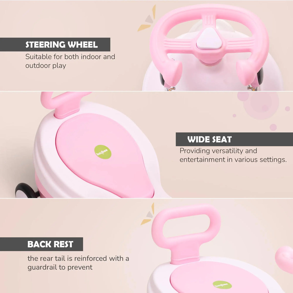 Baybee Astro Baby Swing Car for Kids