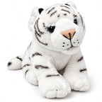 Laying White Tiger Plush Toy for Kids | Cute Baby White Tiger Stuffed Animal