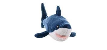 Wild Republic Cuddlekins Mako Shark Plush Toy for Kids | Soft Stuffed Ocean Animal Gift