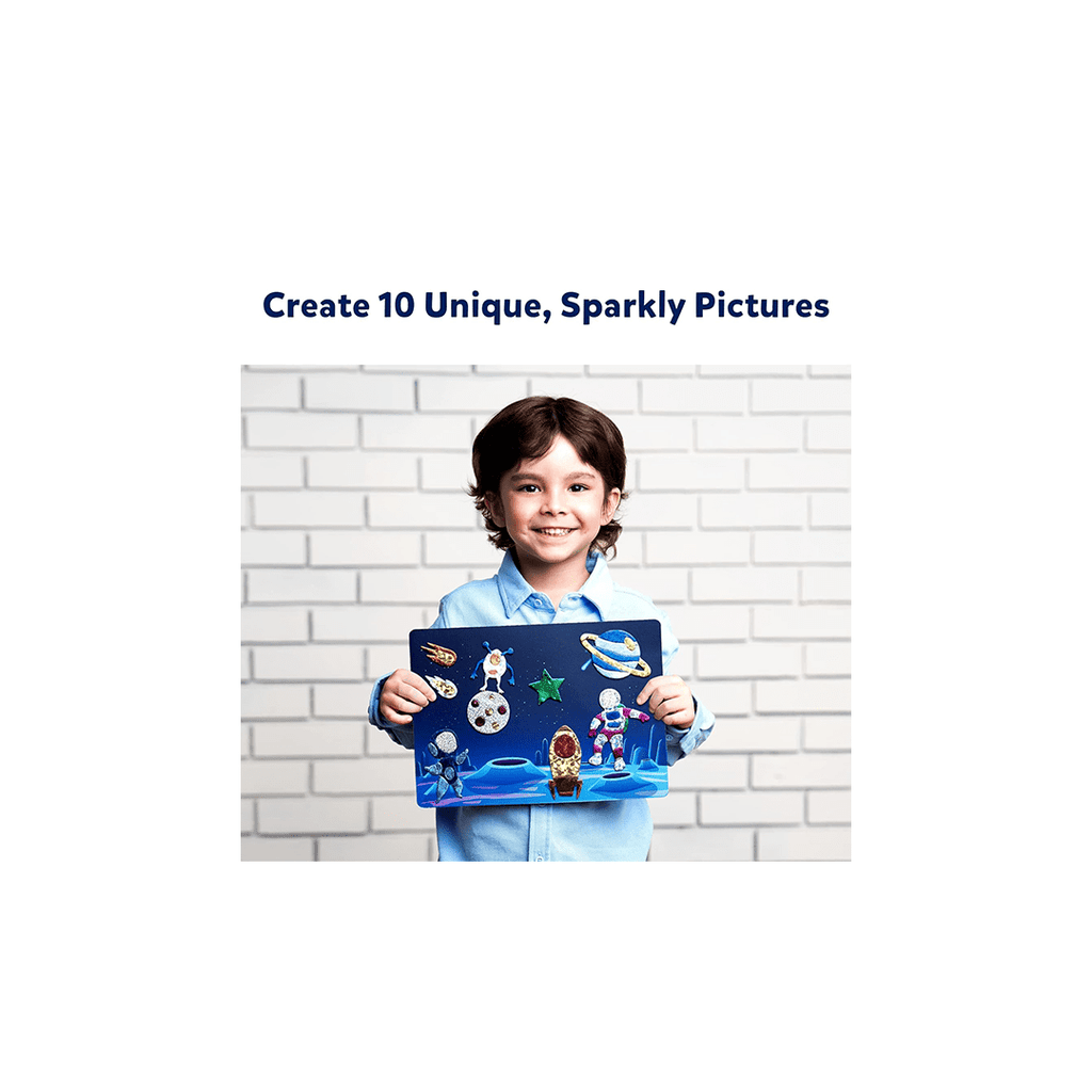 Skillmatics Art & Craft Activity - Foil Fun: Up in space | No Mess Art Kit (ages 4-9)