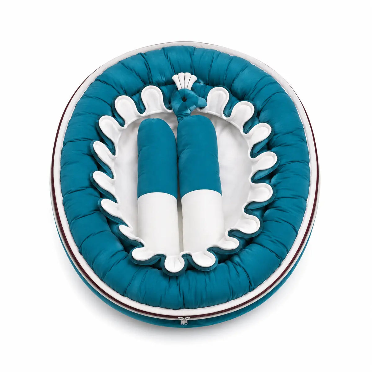 NEST ROUND BED WITH NET COZY (KAKKI&WHITE)