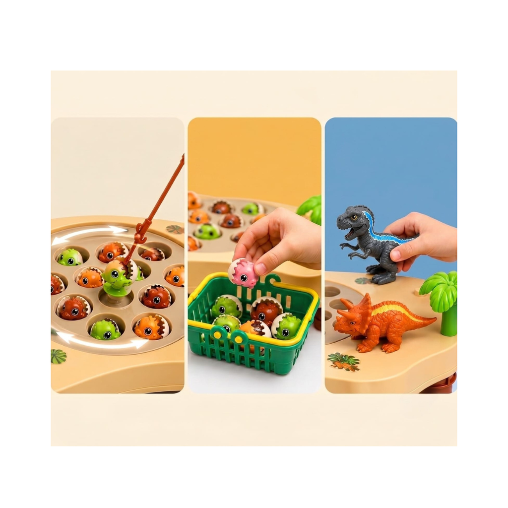 Dinosaur Electric Rotation Fishing Game