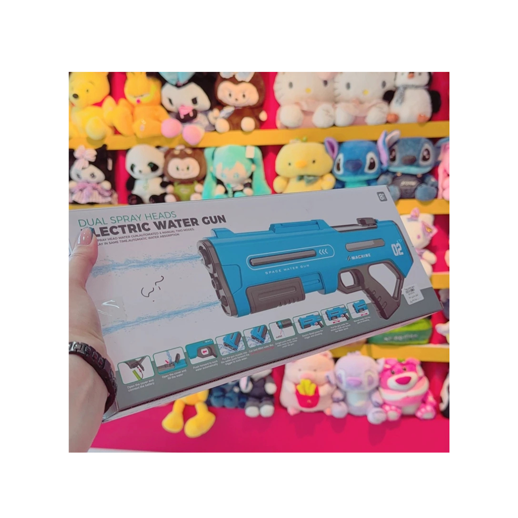 JB Impex Electric Dual Spray Water Gun for Kids (Age 6+ Years) (Random Colour as per Availability)
