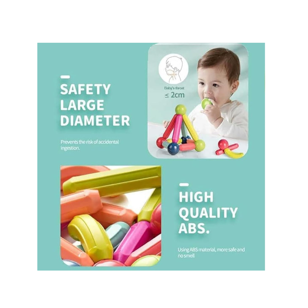 Magnetic Roundels Stick Building for Kids Toys for Girls Magneticc Toyss for Boys