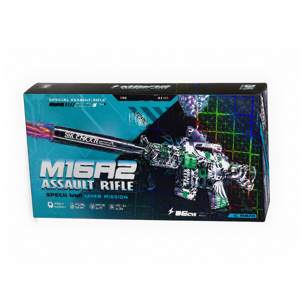 M5A2 Assault Rifle Toy Gun – Light & Sound Battery Operated Role Play Toy (6+ Years)