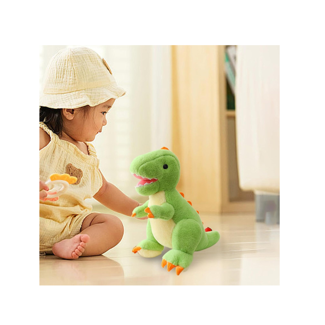 Rolex Cartoon Dinosaur Plush Toy – Soft Green Stuffed Animal for Kids 3+ Years