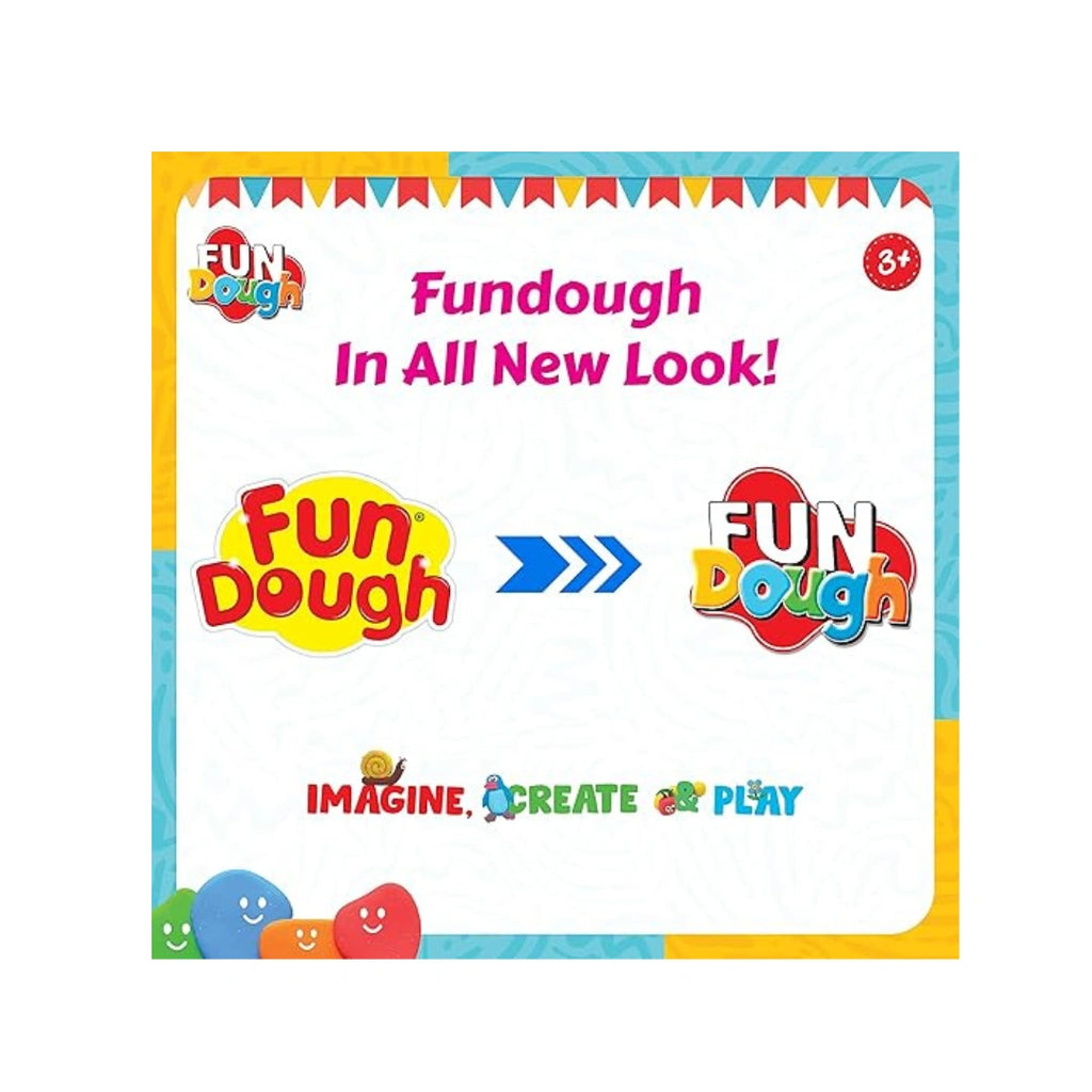 Funskool Fundough Fun Pack,12 tubs of Dough,Toys for Kids,Multicolour (3 Years+)