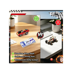 Mini Drift RC Car 1:64, Remote Control Car with 3 Speed, 2.4GHz and Bluetooth App, Metal Body, Drift Car for Kids from 6 Years Old (Red)