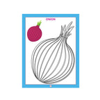 Dreamland Vegetables Copy Colour Book for Kids, 16 Educational Vegetable Illustrations with Names, Colouring Activity Book for Early Learn (3Years+)