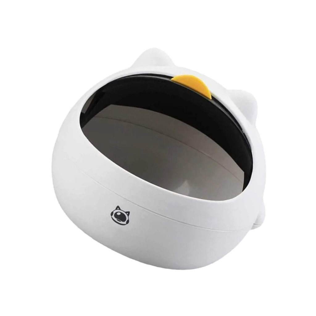 Mini Desktop Trash Bin with Lid - Compact Tabletop Waste Basket for Kids