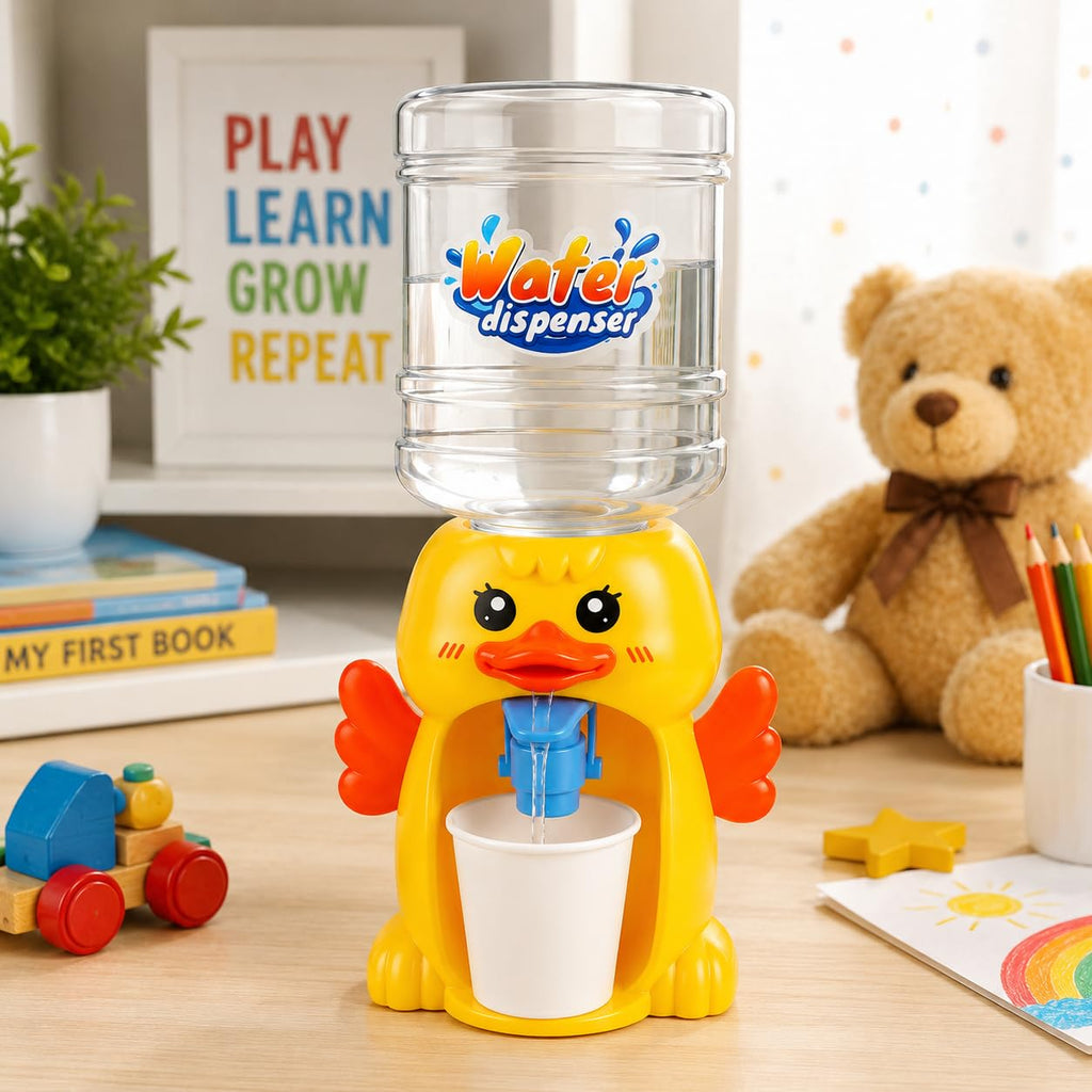 Mini Duck Water Dispenser | Mini Desktop Drinking Toy | Educational Role Play Toy for Boys & Girls