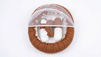 NEST ROUND BED WITH NET COZY (KAKKI&WHITE)