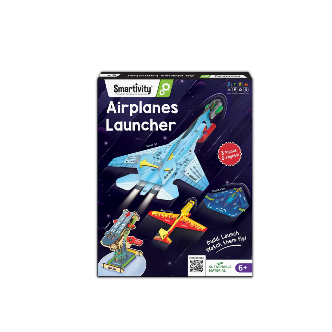 Airplane Launcher STEM Kit – Build & Launch 3 Model Planes