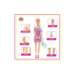 JUGU Alia Doll Wearing Sparkly Dress and Braided Soft Hair, Pair of Heels