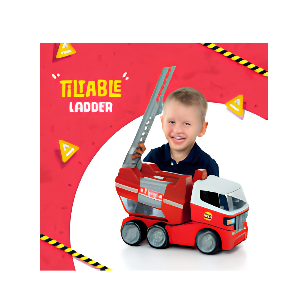 Funskool MOLTO Fire Truck Toy, Fire Rescue Vehicle for Kids, Pretend Play Toy, Age 3+