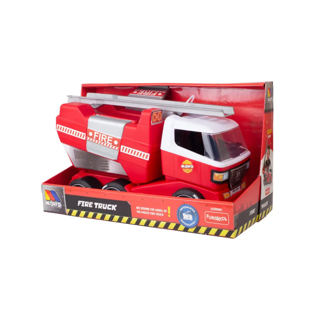 Funskool MOLTO Fire Truck Toy, Fire Rescue Vehicle for Kids, Pretend Play Toy, Age 3+