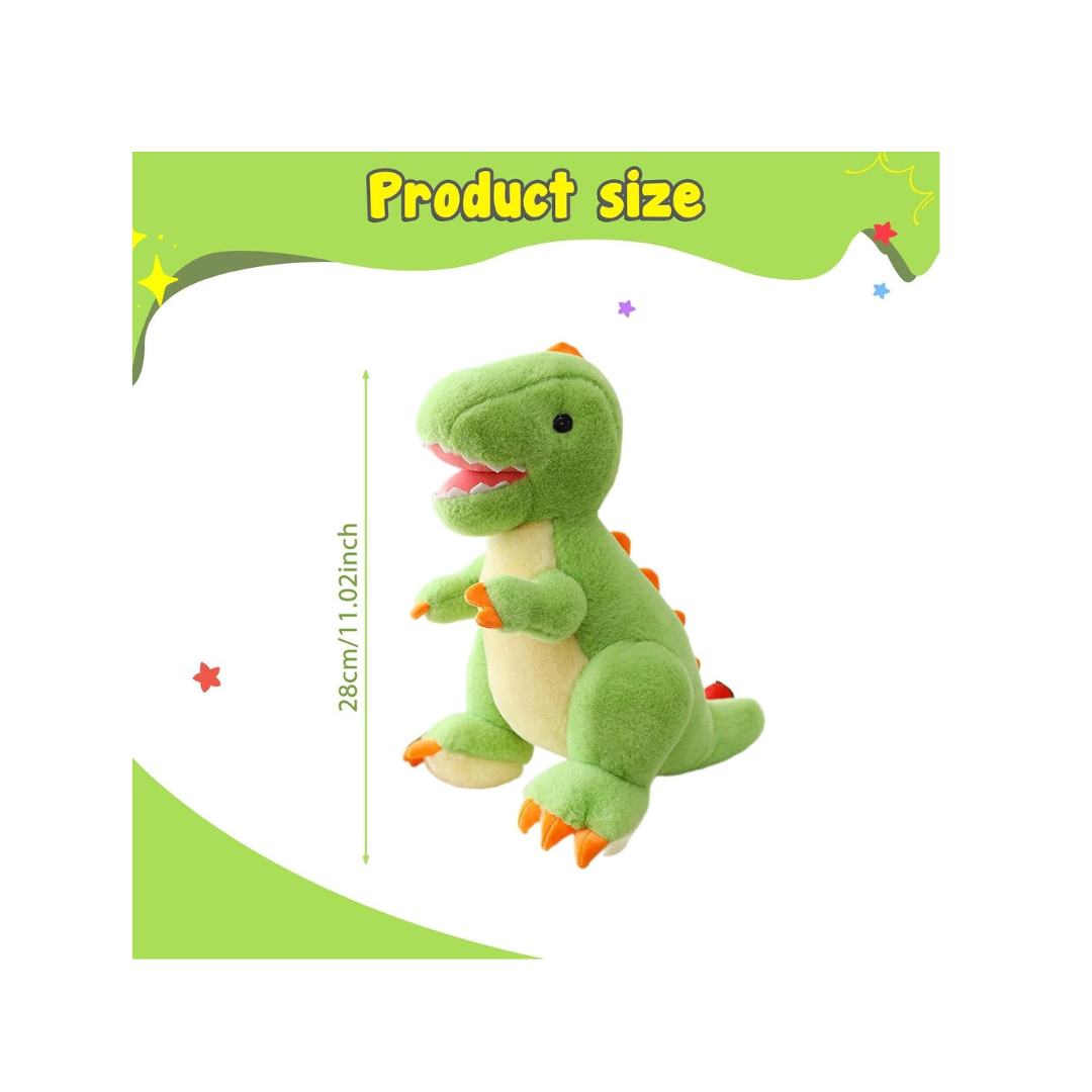 Rolex Cartoon Dinosaur Plush Toy – Soft Green Stuffed Animal for Kids 3+ Years