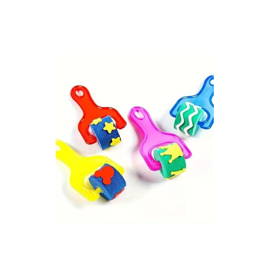 CW 2pc Foam Roller Stamp Set-39 (Kids Art & Craft Painting Rollers)