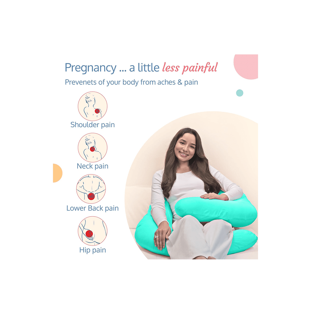 LuvLap Maternity Pillow for Pregnancy Sleeping, Maternity Pillow for Pregnant Women, C-Shaped Pillow, Full Body Pillow, Washable Cover, Ideal for Pregnant Women & Nursing Moms