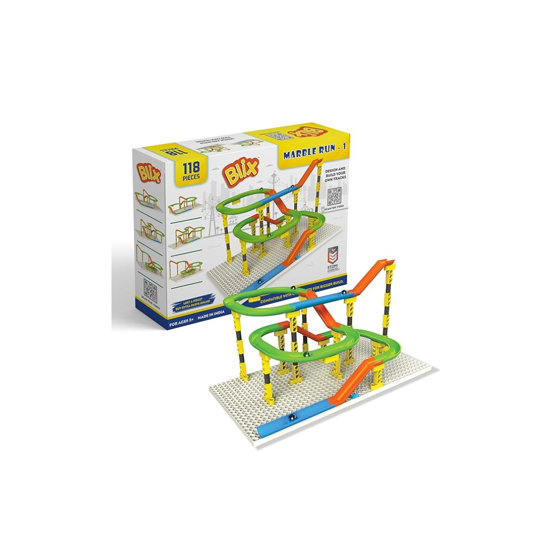 Marble Run Building Set – 118-Piece STEM Construction Track