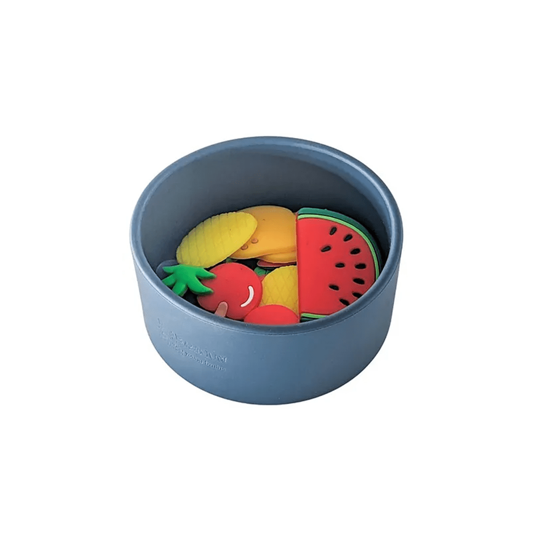B4brain Silicon Jar and Fruits Set for Kids 2 Years and Above