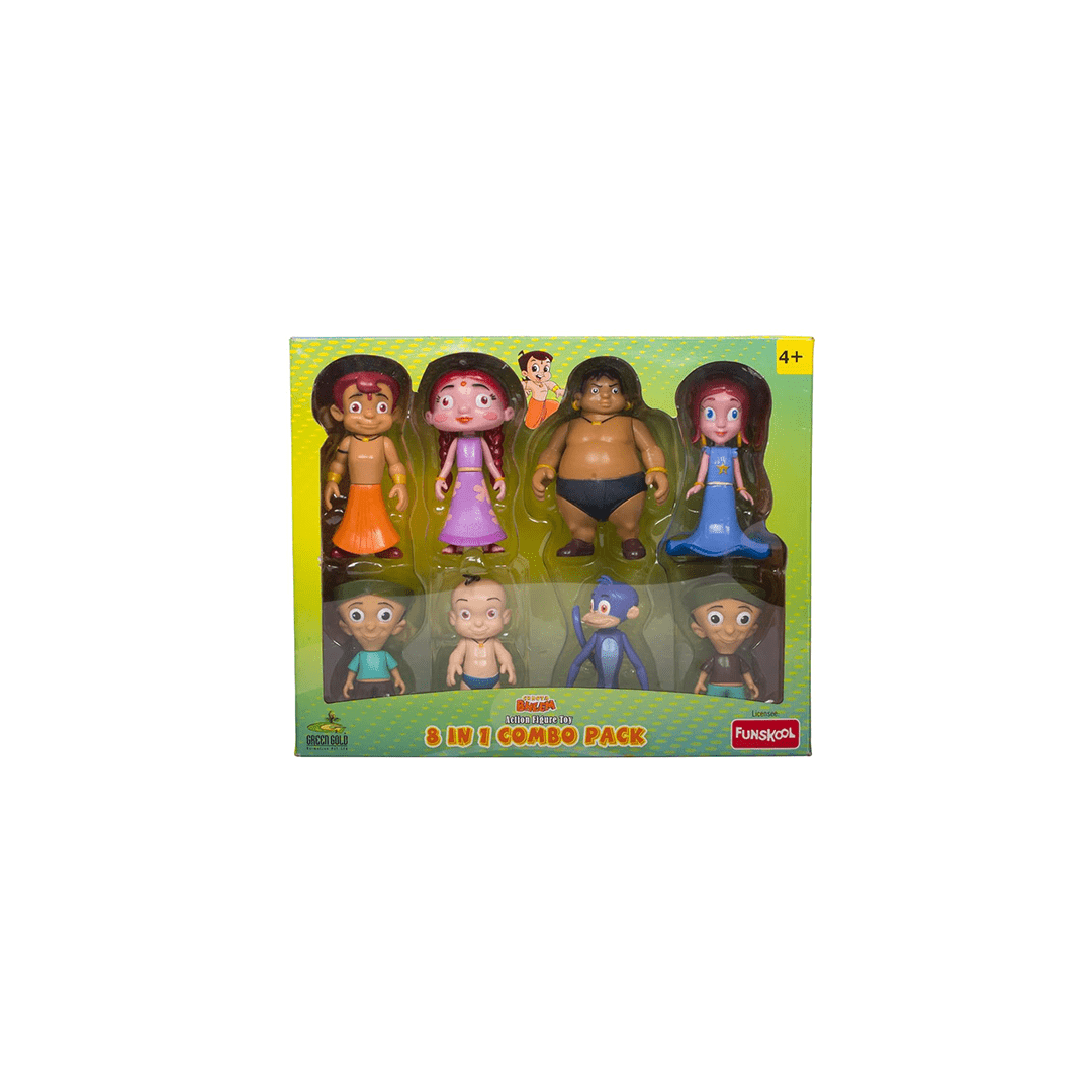 Funskool Toys Funskool 8-In-1 Combo Pack Chhota Bheem & Friends (4 Years+)