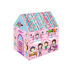Ratna's Pink House Foldable Play Tent for Kids | Spacious Indoor & Outdoor Playhouse, 96 × 74 × 110 cm, Made in India, Ages 2+ Years