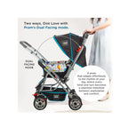 MeeMee Little Explorer Baby Stroller for 0-4 Years, Baby & Kids, 5 Point Safety Harness Pram