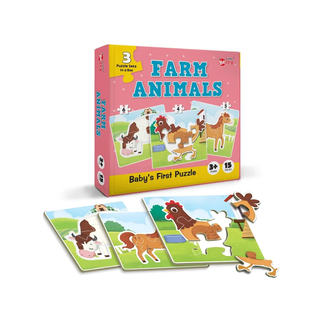 BABY'S FIRST PUZZLE - FARM ANIMALS