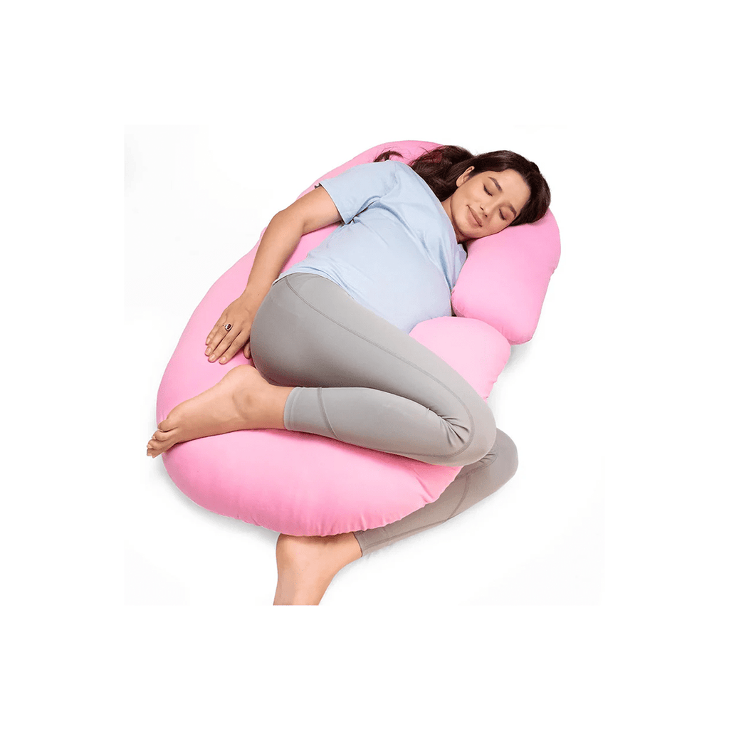 LuvLap Maternity Pillow for Pregnancy Sleeping, Maternity Pillow for Pregnant Women, C-Shaped Pillow, Full Body Pillow, Washable Cover, Ideal for Pregnant Women & Nursing Moms