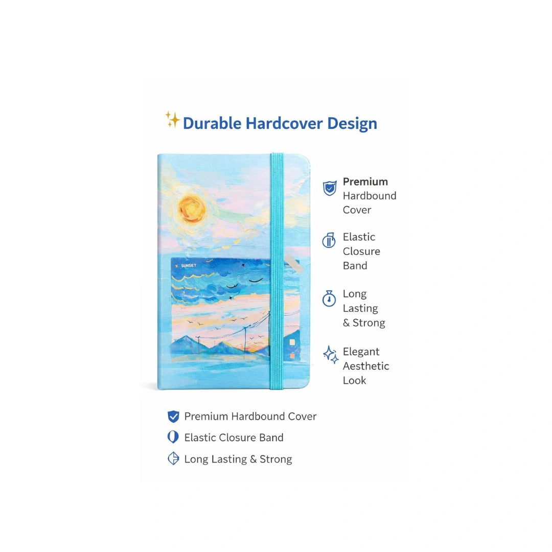 Cute Compact Notebook for Writing, Drawing & Daily Notes