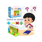 Colorful abacus toy for kids learning numbers and counting.
