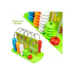 Colorful abacus toy for kids learning numbers and counting.
