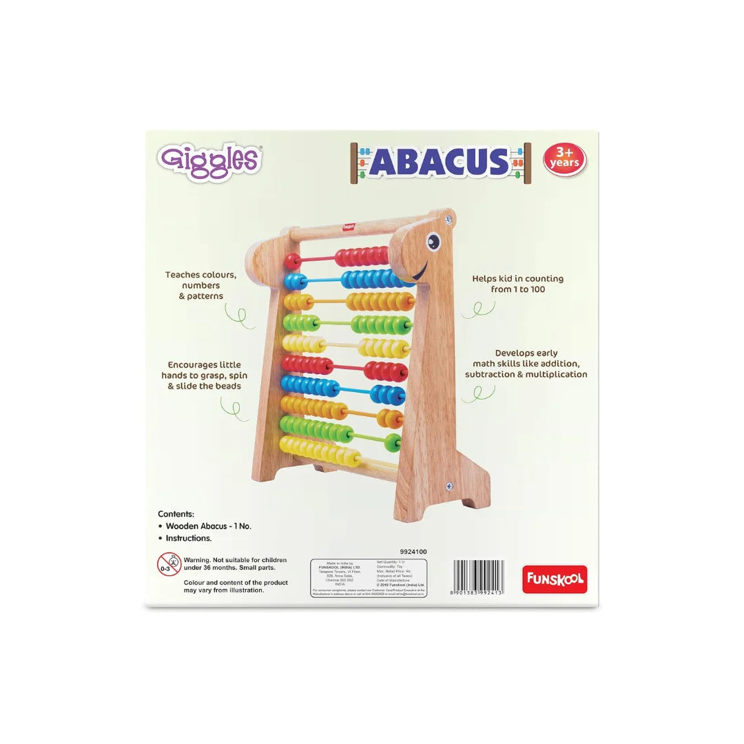 Abacus Multicolour Wooden Educational Toy,Early Math Skills,Preschool Toys for Kids (3 Years+)