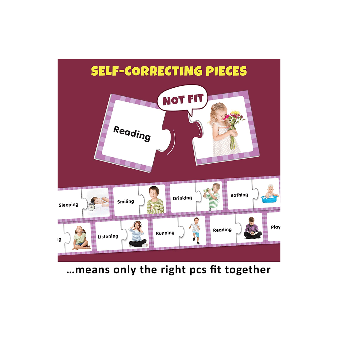 Little Berry Toys Little Berry Action Words Early Learning Puzzle for Kids (3-7 Years)