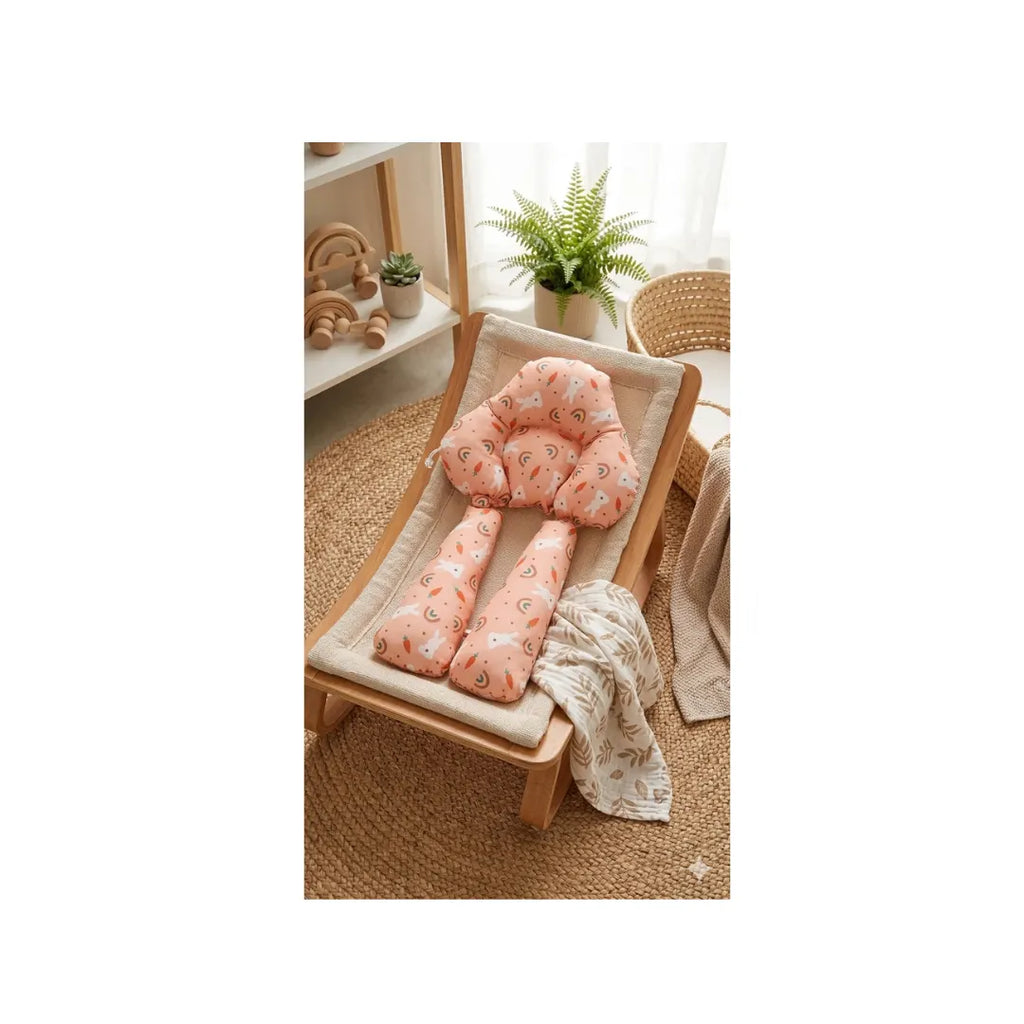 Baby support pillow with side bolsters