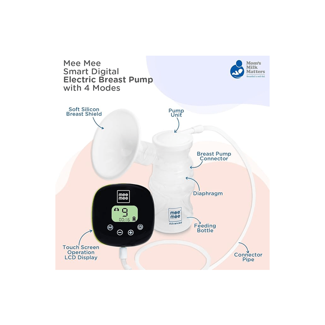 Mee Mee Maternity Products Mee Mee Advanced Touch Screen Digital Electric Breast Pump with 3 Modes Massage