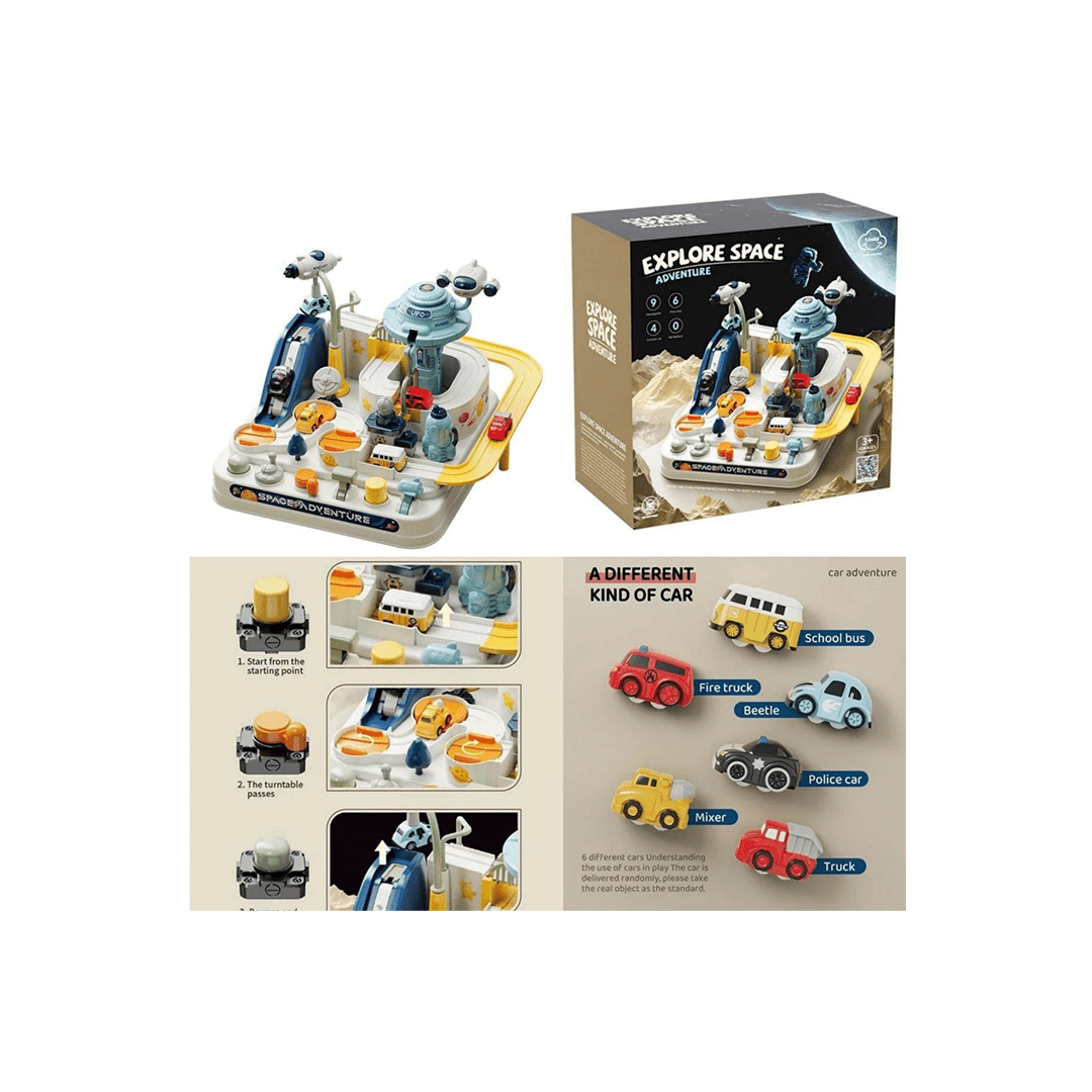 Baan Toys Toys Baan Toys Explorer Space Adventure Car Track Toys For Kids (3 Years+)