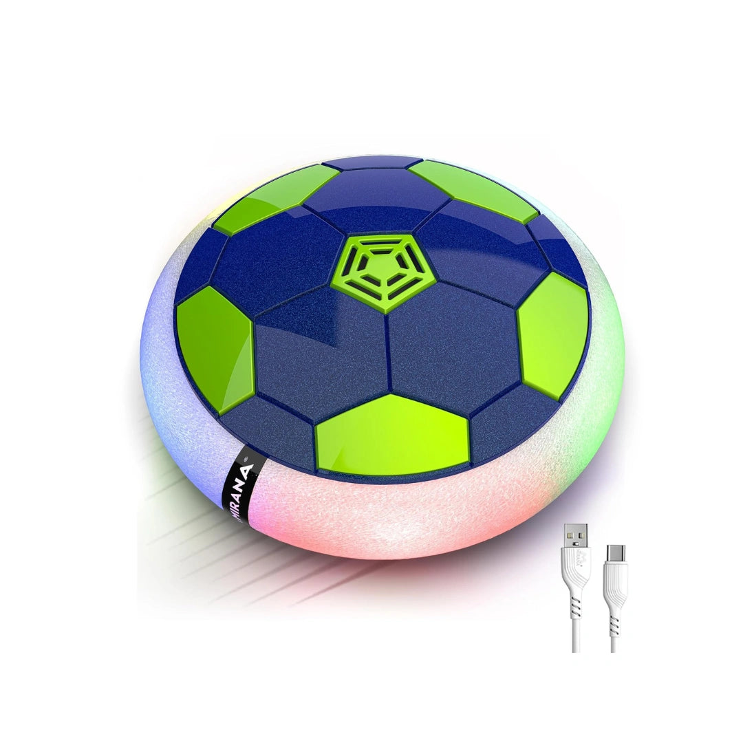 LED hover football for indoor play