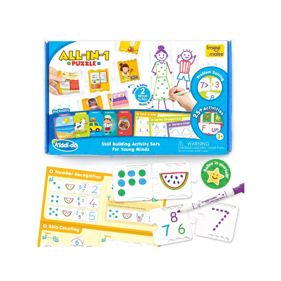 All-in-1 educational puzzle activity set