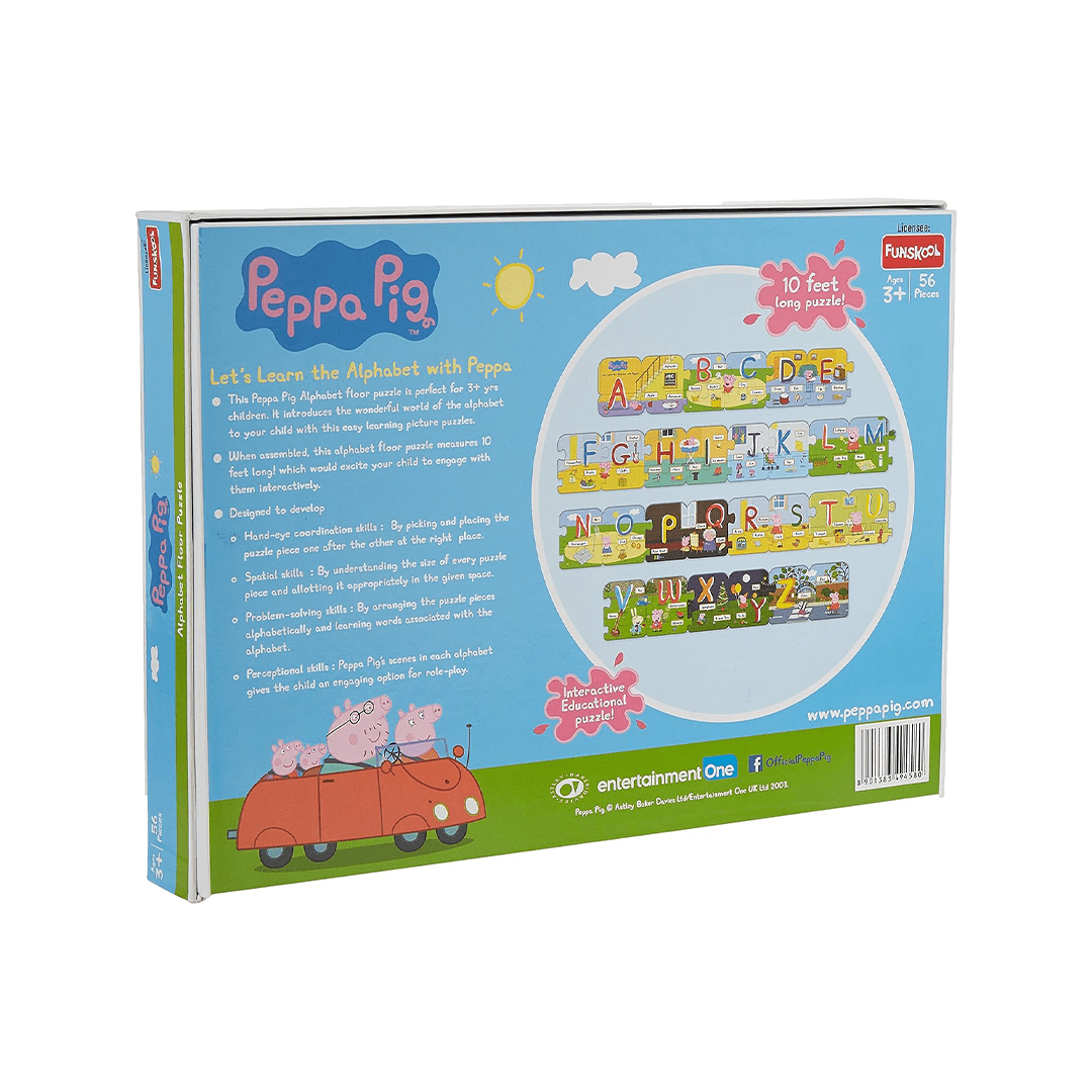Funskool Toys Funskool Peppa Pig Alphabet Floor Puzzle (3 Years+)