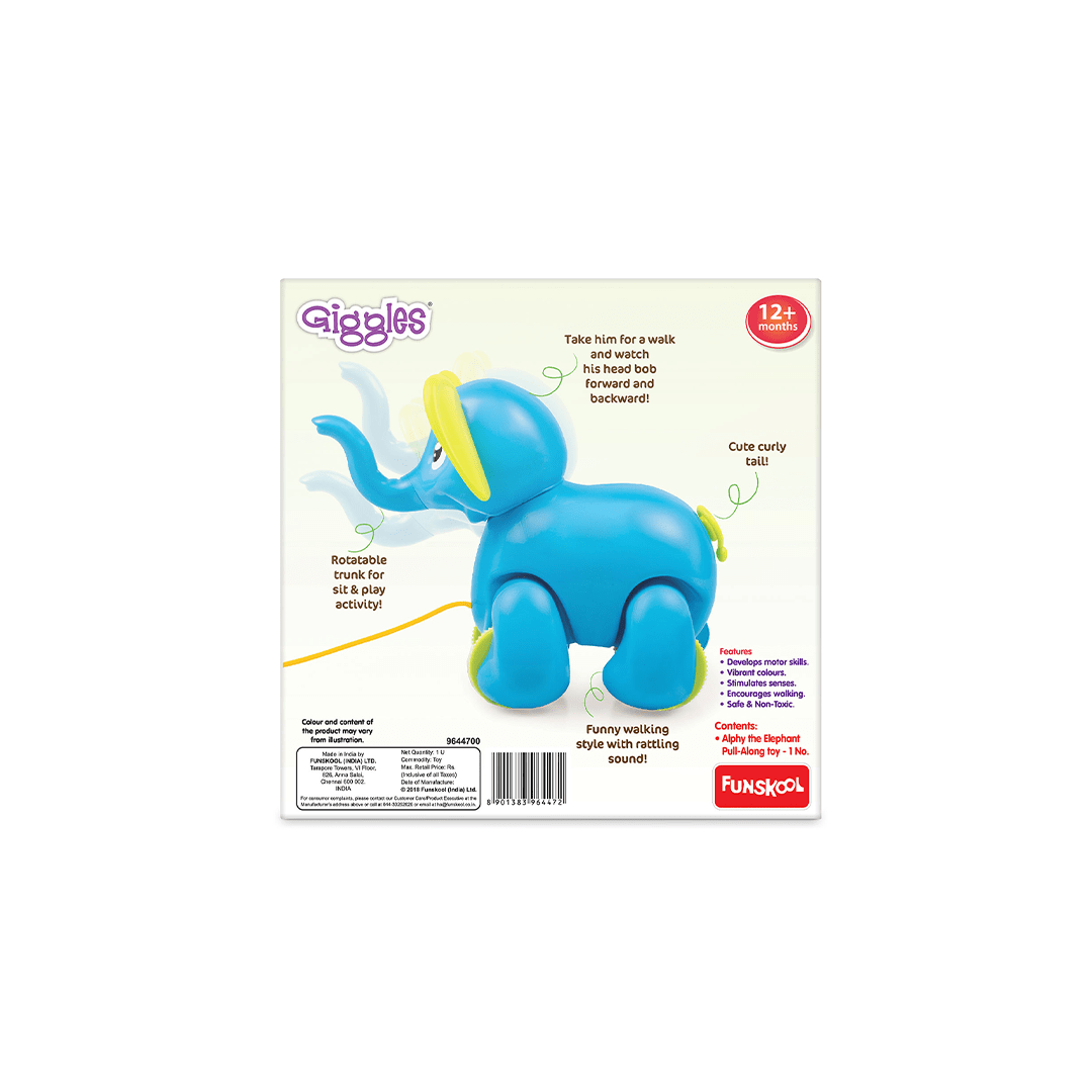 Funskool Toys Funskool Giggles Alphy The Elephant (12 Months+)