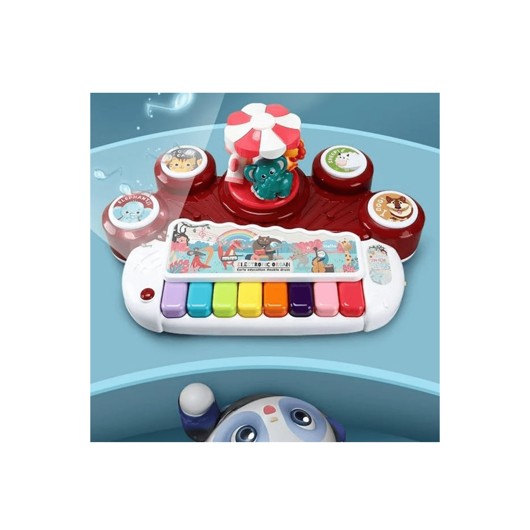 Baan Toys Toys Baan Toys Animal Concert Musical Animal Piano and keyword Toys with Flashing Light & Sound for Kid (2Years+)