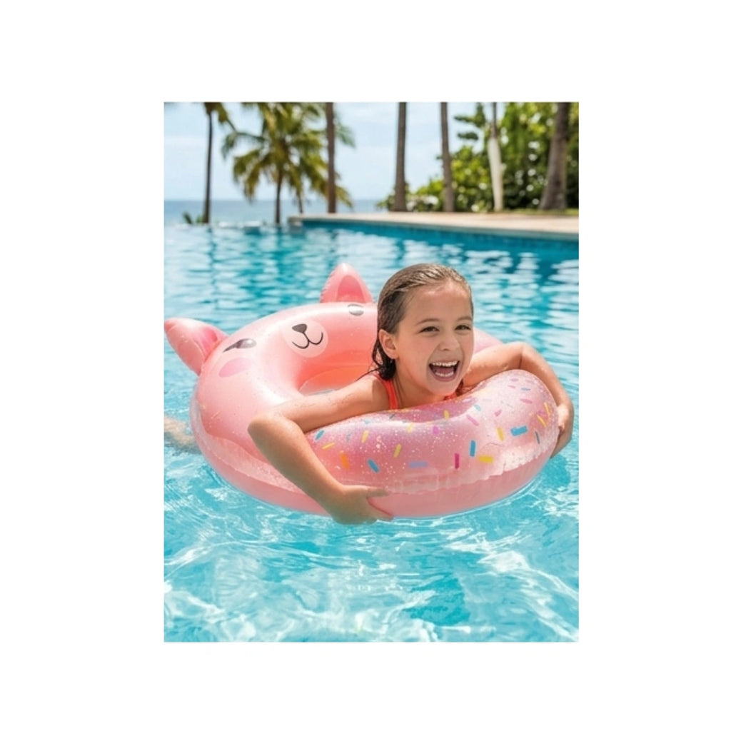Intex Cute Animals Inflatable Swim Tube,Durable Vinyl Float