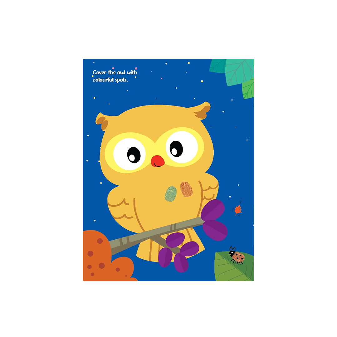 Dreamland Publications Books Dreamland Fingerprint Art Activity Book for Children – Jungle with Thumbprint Gadget (3 years+)